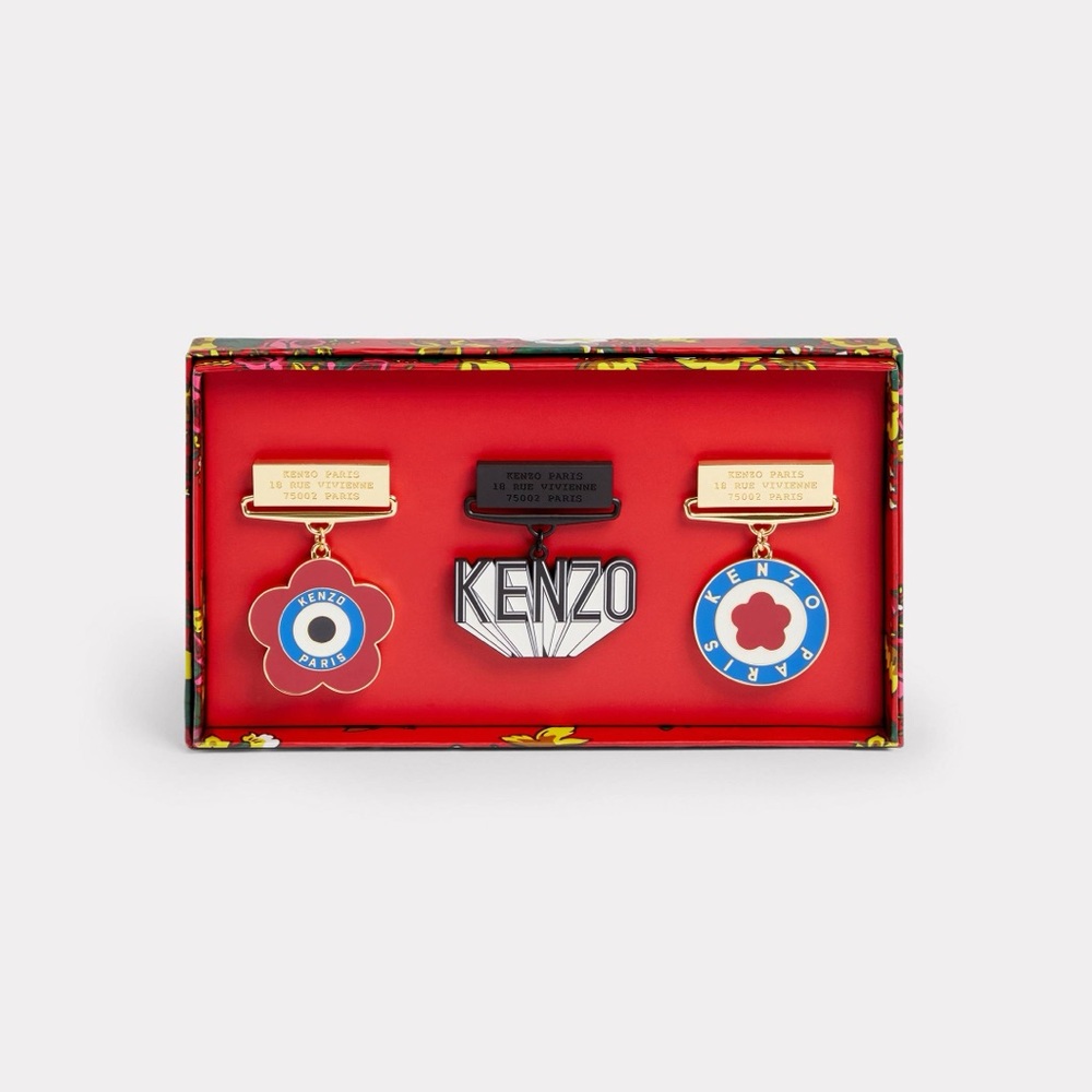 RARE Kenzo set of 3 stamp medals